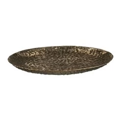 Schale Moon, Aus Aluminium, In Champagner, Rund