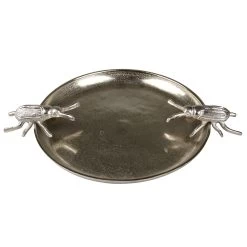 Platte Silber Käfer Aluminium