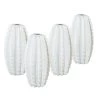 Vase Kaktus, 4er-Set, Keramik, Weiß, 15,5 X 8,5 X 8,5 Cm -Fashion Garden Store 0810404837 Keramik Vase Kaktus bauchig weiss 4erSet 1 80129