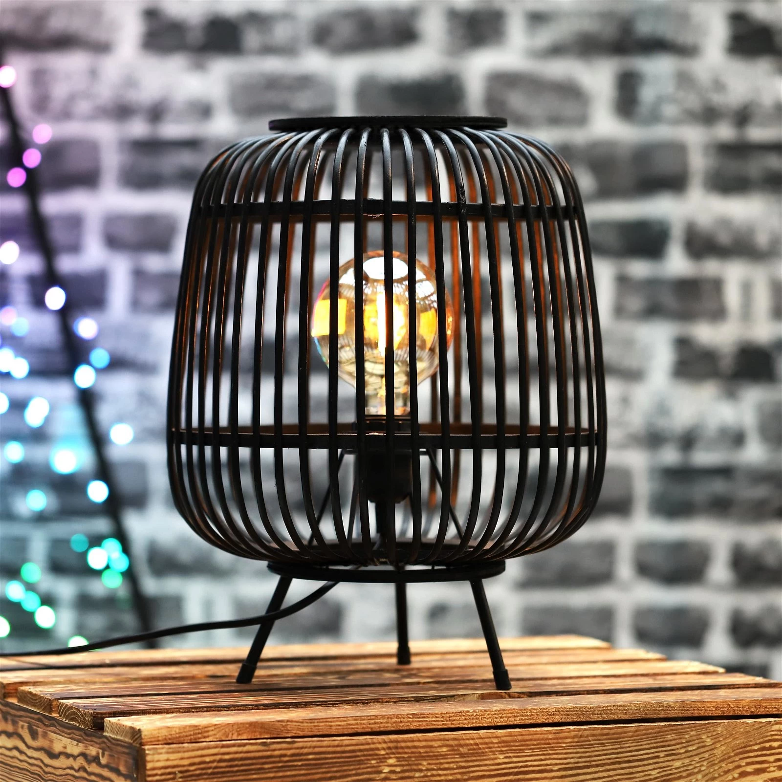 Dekorative Tischlampe Nimes In Schwarz, Für Den Innenbereich 3 Dekorative Tischlampe Nimes In Schwarz, Für Den Innenbereich