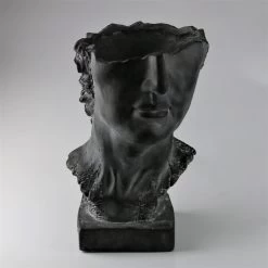 Pflanzkopf, Grau, Ø 27 X H 39 Cm