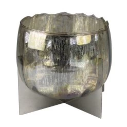 Windlicht, Silber, Ø 24 Cm