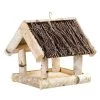 Vogelhaus Birke Mit Reisigdach, FSC®-Holz, Naturfarben, Ca. 25 X 26 X 26 Cm -Fashion Garden Store 0910100924 Vogelhaus Birke mit Reisigdach 26x26x25cm 55258