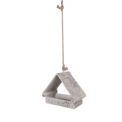 Futterhaus 'Aged Resin', Grau