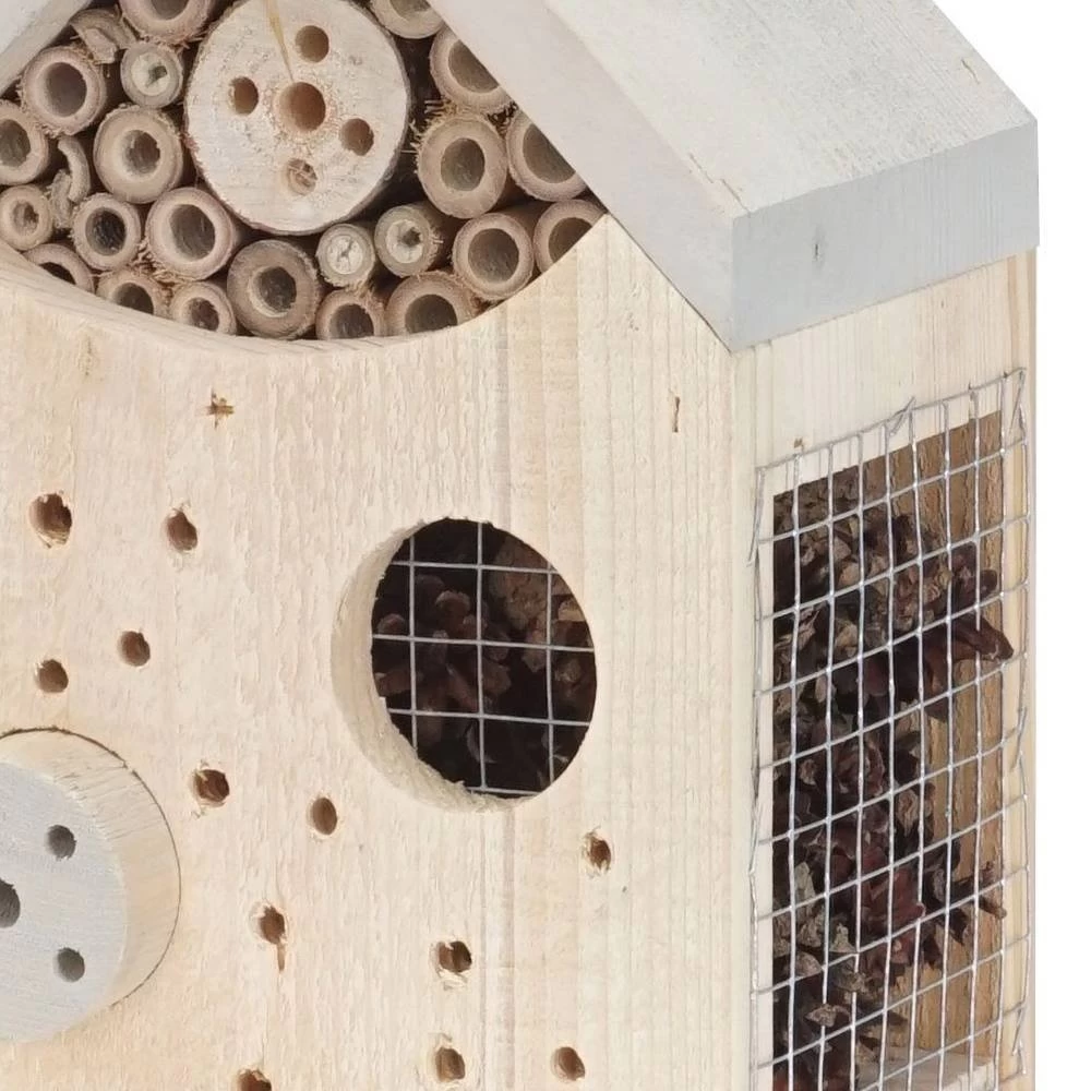 Insektenhotel, Kieferholz, Natur, Geflammt, 18 X 15 X 27 Cm 4 Insektenhotel, Kieferholz, Natur, Geflammt, 18 X 15 X 27 Cm – Bild 2