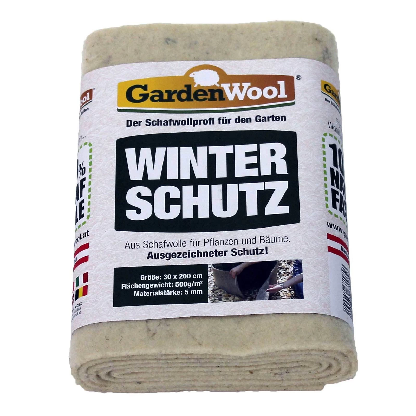 Winterschutzmatte Naturweiss, Faserlänge: Ø45 Mm, 100 % Schafwolle 4 Winterschutzmatte Naturweiss, Faserlänge: Ø45 Mm, 100 % Schafwolle – Bild 2