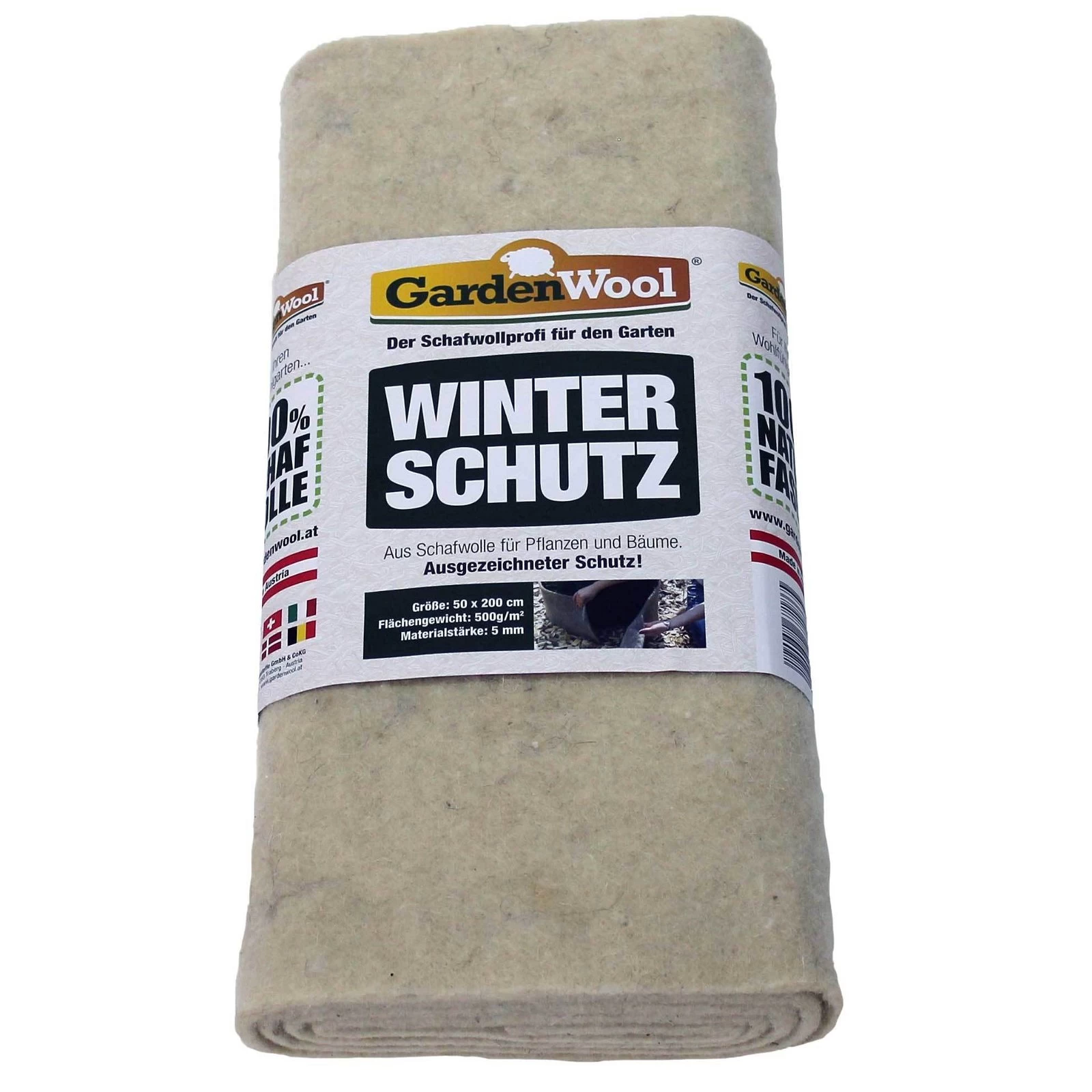 Winterschutzmatte Naturweiss, Faserlänge: Ø45 Mm, 100 % Schafwolle 5 Winterschutzmatte Naturweiss, Faserlänge: Ø45 Mm, 100 % Schafwolle – Bild 3