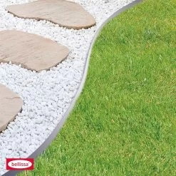 Rasenkante, Silber, Stahl, 118 X 19,5 Cm -Fashion Garden Store 0910301041 Rasenkante Metall verzinkt 5 109346