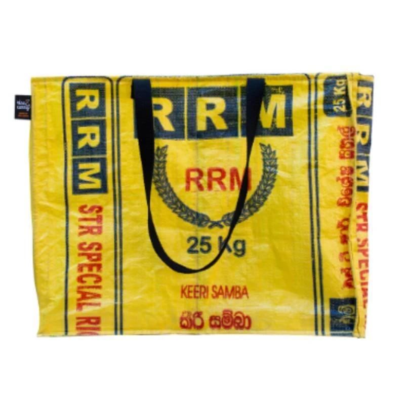 Wertstoffsammeltasche, Bunt, Aus Reissäcken, Ca. 40 X 40 X 50 Cm 4 Wertstoffsammeltasche, Bunt, Aus Reissäcken, Ca. 40 X 40 X 50 Cm – Bild 2