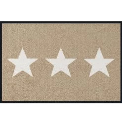 Kleen-Tex Fußmatte "Stars" Sand, 40 X 60 Cm