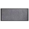 Kölle Fußmatte Uni Grau, Waschbar -Fashion Garden Store 0910750567 Koelle Uni Matte grau 60x180cm waschbar m Haenger 34099