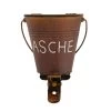 Aschenbecher, Mit Klammer, In Rost, 20 X 20 X 16 Cm 2 Aschenbecher, Mit Klammer, In Rost, 20 X 20 X 16 Cm -Fashion Garden Store 0910850313 Ascher mit Klammer rost 70661