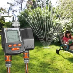 Bewässerungscomputer, Gardena, 2 Gartenbereiche, 3 Vorgänge Täglich -Fashion Garden Store 0930101137 Bewaesserungscomputer MultiControl duo 1 61569