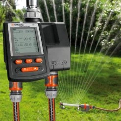 Bewässerungscomputer, Gardena, 2 Gartenbereiche, 3 Vorgänge Täglich -Fashion Garden Store 0930101137 Bewaesserungscomputer MultiControl duo 4 61566