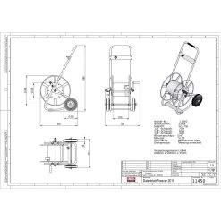Schlauchwagen Forever, Metall, Schlauchdurchmesser 13/16/19/ 25 Mm -Fashion Garden Store 0930200465 Schlauchwagen Forever Metall D13 16 19mm 6 61944