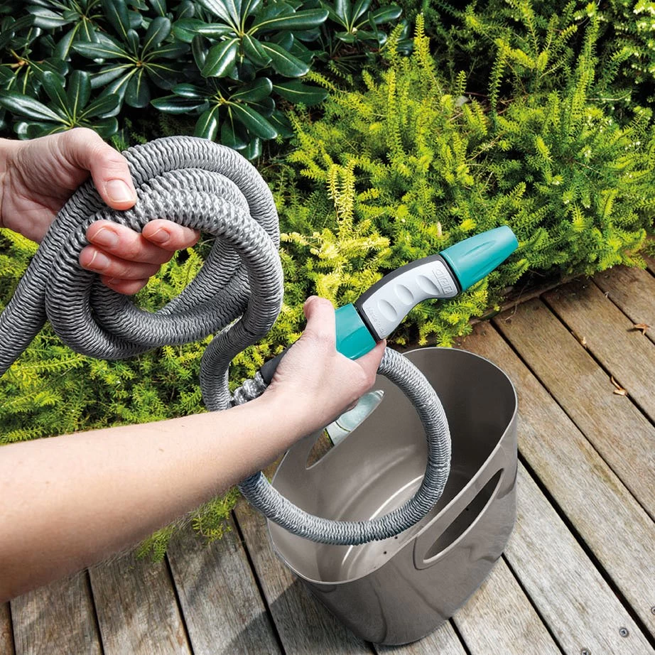 Aquapop Mit Selbstaufdehnbarem Schlauch, 5-15m, Braun, Kunststoff / Polyester 7 Aquapop Mit Selbstaufdehnbarem Schlauch, 5-15m, Braun, Kunststoff / Polyester – Bild 5