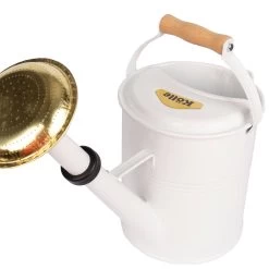 Zinkgießkanne Mit Holzgriff & Messingbrause, Weiß 6 Zinkgießkanne Mit Holzgriff & Messingbrause, Weiß -Fashion Garden Store 0930401407 0930401408 KB Zinkgiesskanne mit Holzgriff Messingbrause weiss 3 111489