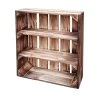 Holzkiste Mit Regal, Hoch, 40 X 50 X 16 Cm -Fashion Garden Store 0940700248 Holzregal klein neu geflammt 40x50x16cm 70724