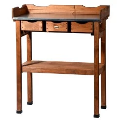 Pflanztisch, Natur, Kiefernholz, 78 X 38 X H91 Cm -Fashion Garden Store 0940700263 Pflanztisch mit Schubladen 1 118913