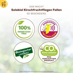 Solabiol Kirschfruchtfliegenfalle, 5er-Pack -Fashion Garden Store 0950200760 Solabiol Kirschfruchtfliegenfalle 5Stueck 2 107241