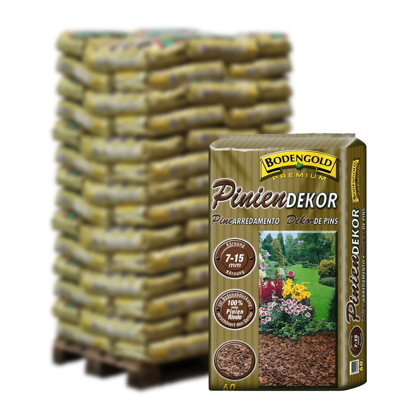 Piniendekor Braun, 7-15 Mm, 2340 L Gesamt, 39 Sack á 60 L 3 Piniendekor Braun, 7-15 Mm, 2340 L Gesamt, 39 Sack á 60 L