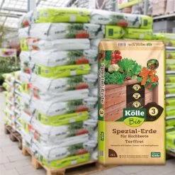 Kölle Bio Hochbeet-Spezialerde Torffrei, 780l, 39 Sack à 20l
