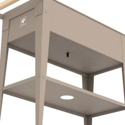 Hochbeet-Trolley Mit Rädern, Taupe, Metall, 75 X 35 X 80 Cm, 47 L -Fashion Garden Store 0980250143 Urban Garden Trolly auf Raedern taupe 4 84524