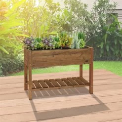 Kiefer-Hochbeet 'Paul' Inkl. Wurzeltuch, FSC®-Holz, Ca. 118 X 40 X 78 Cm