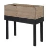 Hochbeet 'Noa', Kiefer, 79 X 32,5 X 79 Cm -Fashion Garden Store 0980250202 hochbeet noa grau schwarz 124181