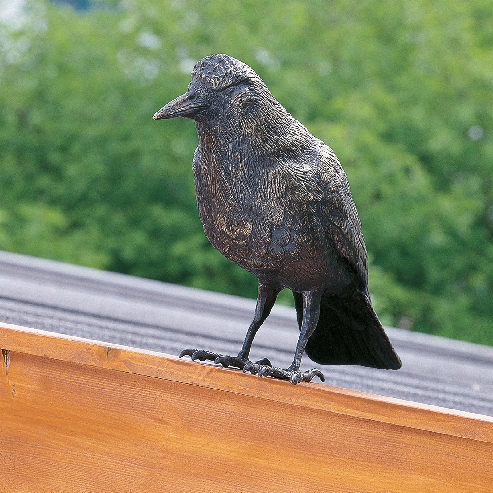 Gartenfigur "Rabe Faustus" Von Rottenecker, Bronze, Höhe: 24 Cm 3 Gartenfigur "Rabe Faustus" Von Rottenecker, Bronze, Höhe: 24 Cm