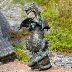 Rottenecker Bronze-Drache Mit Walnuss, Wasserspeiend, 29 X 19 X 11 Cm 8 Rottenecker Bronze-Drache Mit Walnuss, Wasserspeiend, 29 X 19 X 11 Cm -Fashion Garden Store 0980306260 Drache mit Walnuss H29xB19xL11cm1 75588