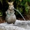 Froschkönig Leopold, Braun, Bronze, H 20 X 10 X 11 Cm -Fashion Garden Store 0980306650 Froschkoenig Leopold 2 110860