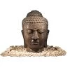 Buddhakopf Klein, Grau, Steinguss, 32 X 32 X 50 Cm -Fashion Garden Store 0980500002 Buddhakopf klein 3 100504