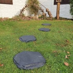 Beton-Trittstein 'Typ A', Anthrazit, In Natursteinoptik, 42 X 37 X 3 Cm -Fashion Garden Store 0990100376 Koelle Beton Trittstein Typ A in Natursteinoptik anthrazit 1 79085 1