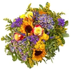 Blumenstrauß 'Sonnensymphonie' Inkl. Gratis Grußkarte -Fashion Garden Store 1110600053 Sonnensymphonie D38cm 2 5584