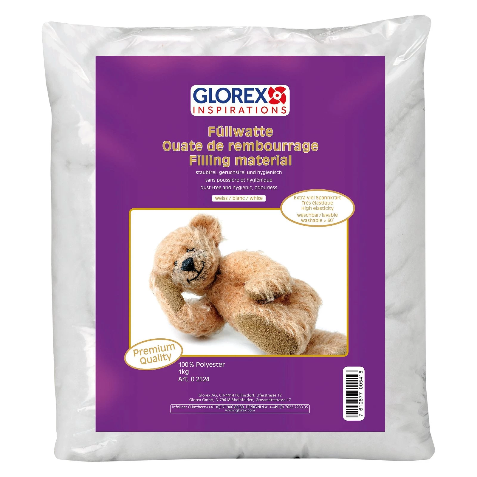 Füllwatte Weiß 1kg 3 Füllwatte Weiß 1kg