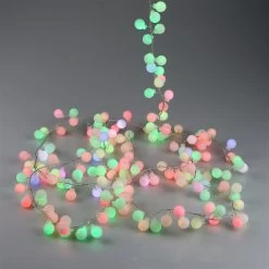 LED-Lichterkette 'Kugel' Mit Farbwechsel, Bunt, 180 LEDs, Ca. 3 Meter