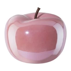 Dekoapfel PEARL, Keramik, Pink, 22 X 18 Cm