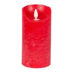 LED-Echtwachskerze, 3 Stück, Rot, Flackernd, 7,5 X 10/ 12,5/ 15 Cm -Fashion Garden Store 2040304563 LED Echtwachskerze magic Flame 3er 7 5x10 12 5 15cm rot m Fernb Batterie4 66571