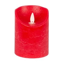LED-Echtwachskerze, 3 Stück, Rot, Flackernd, 7,5 X 10/ 12,5/ 15 Cm -Fashion Garden Store 2040304563 LED Echtwachskerze magic Flame 3er 7 5x10 12 5 15cm rot m Fernb Batterie5 66570