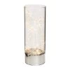 Klarglas-Gefäß Mit 25 LEDs, H.25 X D.9 Cm, 6h-Timer 1 Klarglas-Gefäß Mit 25 LEDs, H.25 X D.9 Cm, 6h-Timer -Fashion Garden Store 2040304884 Glas Dekogefaess rund 25erLED 25x9cm mit 6h Timer fuer 2xAA 1 80254