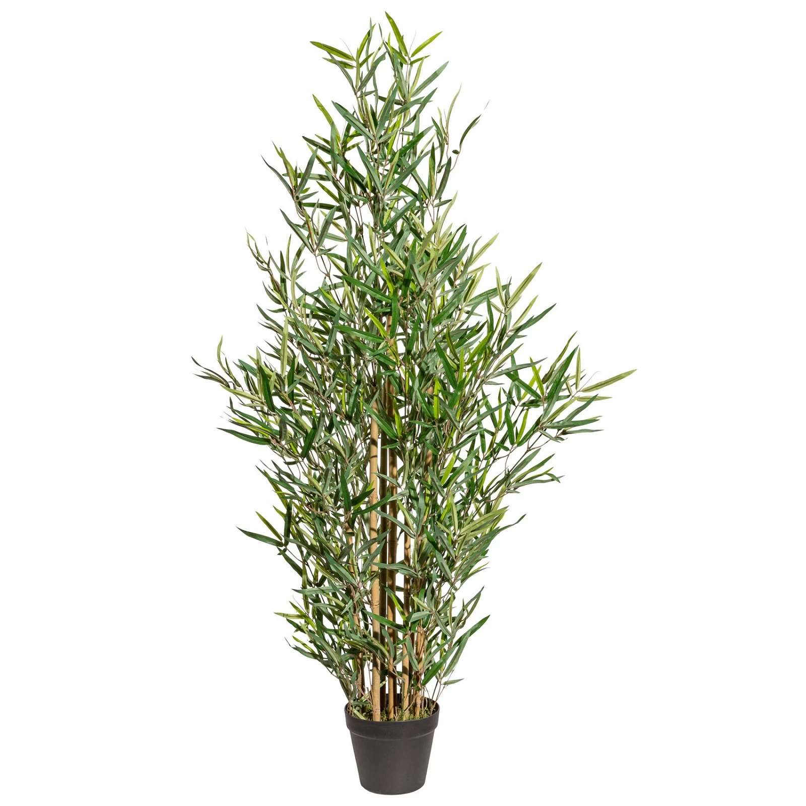 Künstlicher Bambus, Grün, Ca. 120 Cm, Kunststofftopf 16 X 13 Cm 3 Künstlicher Bambus, Grün, Ca. 120 Cm, Kunststofftopf 16 X 13 Cm