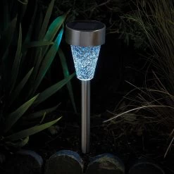 Mosaic Solarpfahlleuchte, Edelstahl / Glas, Silber / Bunt, 36 X 7,5 Cm, 6er Pack 9 Mosaic Solarpfahlleuchte, Edelstahl / Glas, Silber / Bunt, 36 X 7,5 Cm, 6er Pack -Fashion Garden Store 2950100372 Solarpfahlleuchte Mosaic Stimmung blau 61370