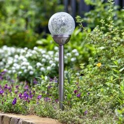 Classic Majestic Pfahlleuchte, Edelstahl / Glas, Silber, 47 X 10 Cm, 5er Pack