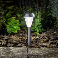 Solarleuchte Mira Max Mit Erdspieß, Grau, 10 Lumen, 46 X 11,5 Cm