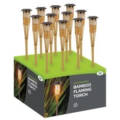 Solar-Bambusfackel Mit Flammeneffekt, Höhe Ca. 90 Cm 7 Solar-Bambusfackel Mit Flammeneffekt, Höhe Ca. 90 Cm -Fashion Garden Store 2950100488 Solar Bambusfackel mit Cool Flame Effekt 90cm 2 126566