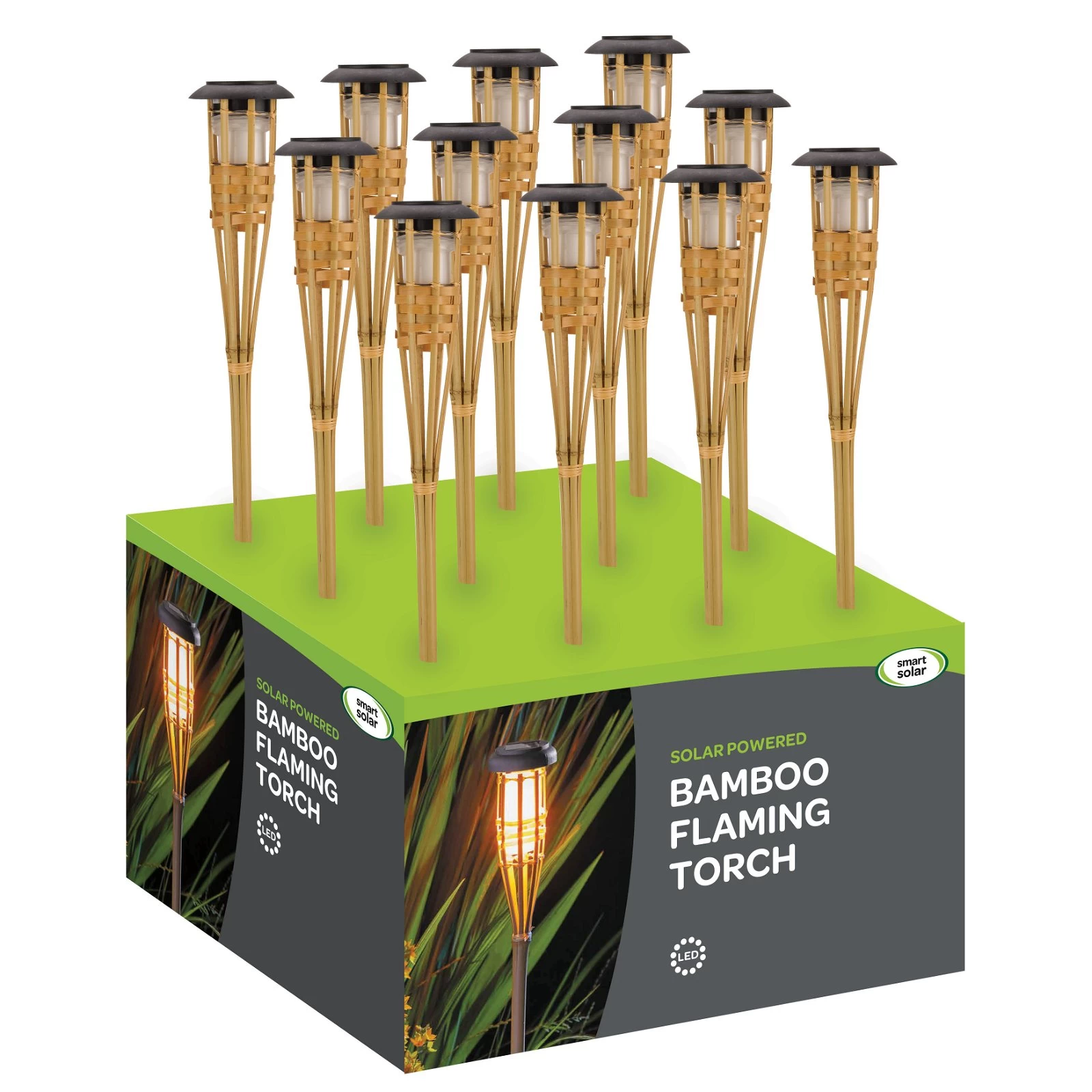 Solar-Bambusfackel Mit Flammeneffekt, Höhe Ca. 90 Cm 5 Solar-Bambusfackel Mit Flammeneffekt, Höhe Ca. 90 Cm – Bild 3