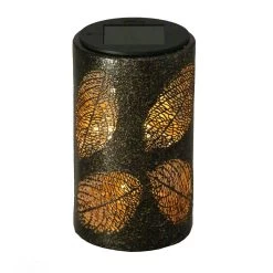 Solarleuchte Blatt, Antik Bronze, 9,0 X 9,0 X 15,3 Cm -Fashion Garden Store 2950100547 Solar Lampe Blatt 2 90062