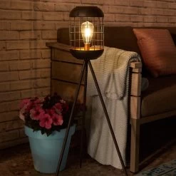 Solarlaterne 'Lighthouse', Schwarz, Metall, Höhe 92 Cm -Fashion Garden Store 2950100608 Solar Motive Laterne metall Modell Lighthouse H92cm 6 96753