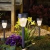 Gartenleuchte 'Cygnus', 4er-Set, Grau, Edelstahl -Fashion Garden Store 2950100644 Cygnus warmweiss Licht 4er Pack 2 99172